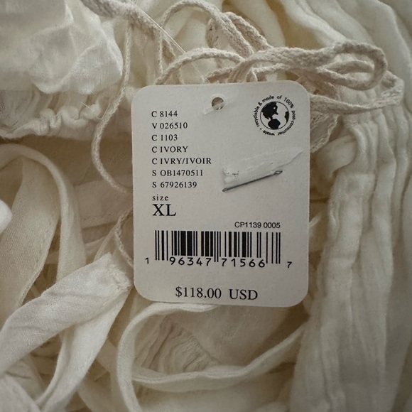 NWT Free People Taking Sides maxi ivory - Picture 6 of 7